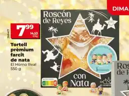 Dia EL HORNO REAL Tortell prémium farcit de nata oferta