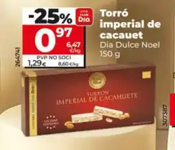 Dia DIA DULCE NOEL Torró imperial de cacauet oferta