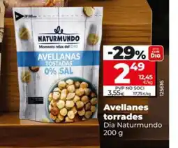 Dia DIA NATURMUNDO Avellanes torrades oferta