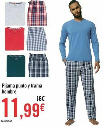 Carrefour Pijama punto y trama hombre oferta