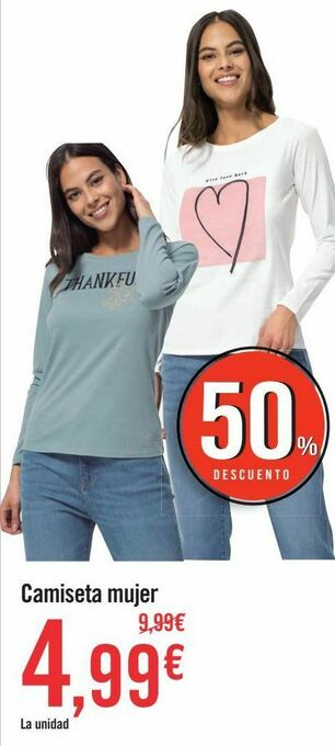 Carrefour Camiseta mujer oferta