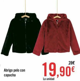Carrefour Abrigo pelo con capucha oferta