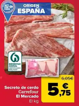 Carrefour Secreto de cerdo Carrefour El Mercado oferta