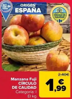 Carrefour CÍRCULO DE CALIDAD Manzana Fuji oferta