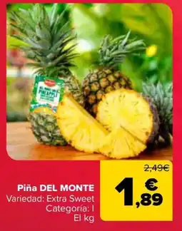 Carrefour DEL MONT Piña oferta
