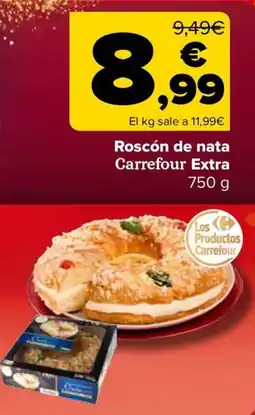Carrefour Roscón de nata Carrefour Extra oferta