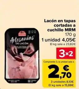 Carrefour MRM Lacón en tapas cortadas a cuchillo oferta