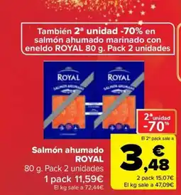 Carrefour ROYAL Salmón ahumado oferta