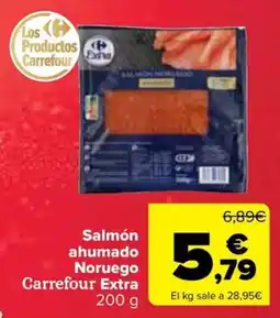Carrefour Salmón ahumado Noruego Carrefour Extra oferta