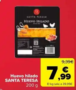 Carrefour SANTA TERESA Huevo hilado oferta