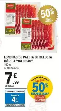 Iglesias - lonchas de paleta de bellota iberica