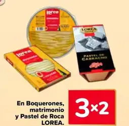 Carrefour LOREA En boquerones, matrimonio y pastel de roca oferta