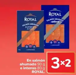 Carrefour ROYAL En salmón ahumado e intenso oferta