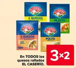 Carrefour EL CASERÍO En todos los quesos rallados oferta