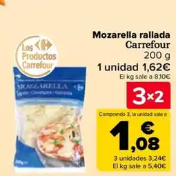 Carrefour Mozarella rallada Carrefour oferta