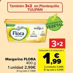 Carrefour FLORA Margarina oferta