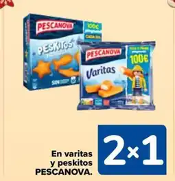 Carrefour PESCANOVA En varitas y peskitos oferta