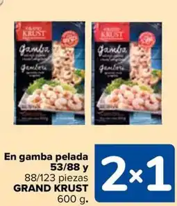 Carrefour GRAND KRUST En gamba pelada 53/88 y 88/123 piezas oferta