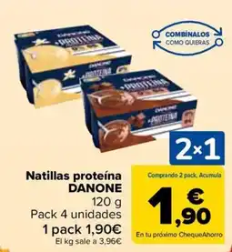 Carrefour DANONE Natillas proteína oferta