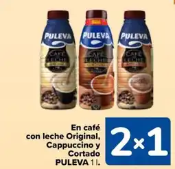 Carrefour PULEVA En café con leche Original, Cappuccino y Cortado oferta