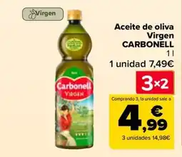 Carrefour CARBONELL Aceite de oliva Virgen oferta