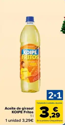 Carrefour KOIPE Aceite de girasol Fritos oferta