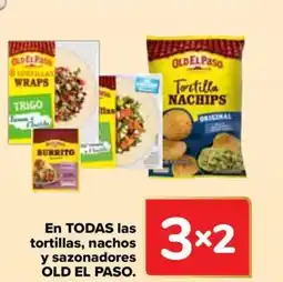 Carrefour OLD EL PASO En todas las tortillas, nachos y sazonadores oferta