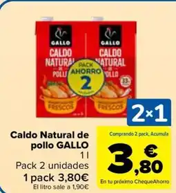 Carrefour GALLO Caldo Natural de pollo oferta