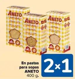 Carrefour ANETO En pastas para sopas oferta