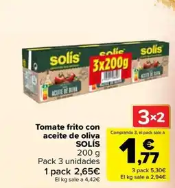 Carrefour SOLÍSTomate frito con aceite de oliva oferta