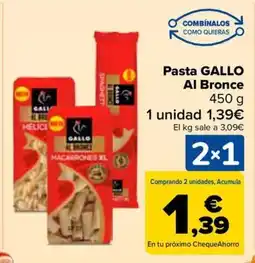 Carrefour GALLO Pasta Al Bronce oferta