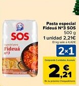 Carrefour SOS Pasta especial Fideuá N°3 oferta