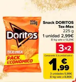 Carrefour DORITOS Snack Tex-Mex oferta