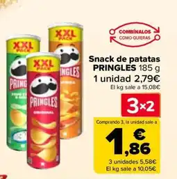 Carrefour PRINGLES Snack de patatas oferta