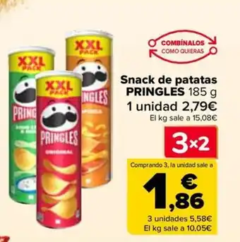 Carrefour PRINGLES Snack de patatas oferta