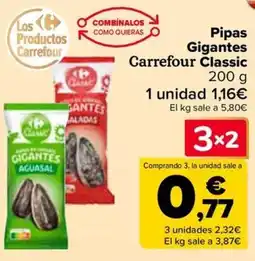 Carrefour Pipas Gigantes Carrefour Classic oferta