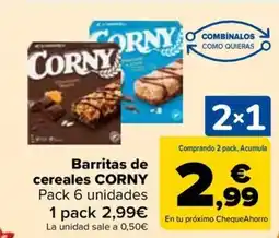 Carrefour CORNY Barritas de cereales oferta
