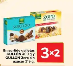 Carrefour GULLÓN En surtido galletas y Zero sin oferta