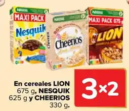 Carrefour LION NESQUIK y CHEERIOS Cheerios oferta