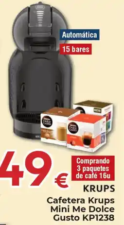 Hiper FROIZ KRUPS Cafetera Mini Me Dolce Gusto KP1238 oferta