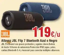 Hiper FROIZ JBL Altavoz Flip 7 Bluetooth Azul o Negro oferta