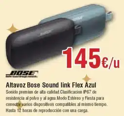 Hiper FROIZ BOSE Altavoz Sound link Flex Azul oferta