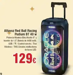 Hiper FROIZ RED BULL Altavoz Racing Podium BT 40 w oferta