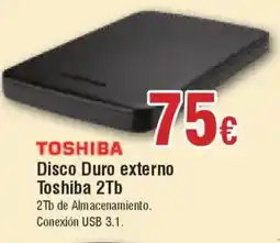 Hiper FROIZ TOSHIBA Disco Duro externo 2Tb oferta