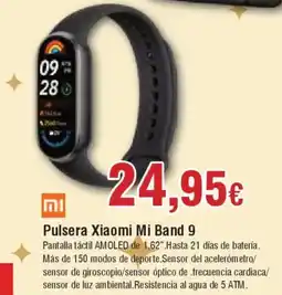 Hiper FROIZ XIAOMI Pulsera Mi Band 9 oferta