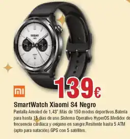 Hiper FROIZ XIAOMI SmartWatch S4 Negro oferta