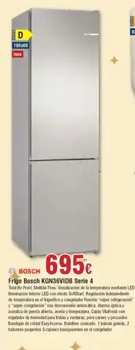 Hiper FROIZ BOSCH Frigo KGN36VIDB Serie 4 oferta