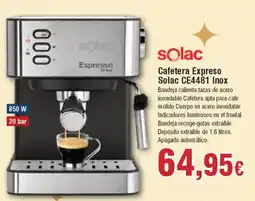 Hiper FROIZ SOLAC Cafetera Expreso E4481 Inox oferta