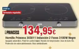 Hiper FROIZ PRINCESS Hornillo 303011 Inducción 2 Focos 3100W Negro oferta
