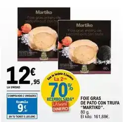 E.Leclerc Martiko - foie gras de pato con trufa oferta